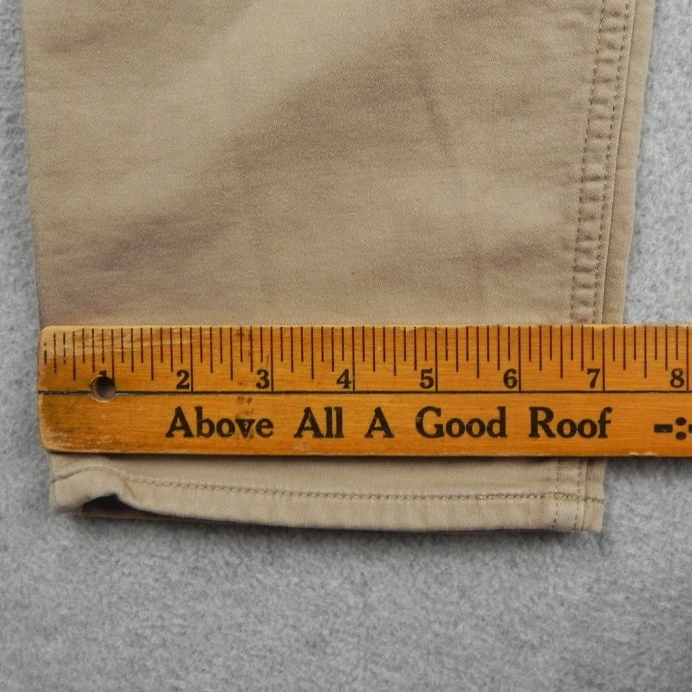 Banana Republic Traveler Pants Mens 35x30 Slim Fit Khaki Tan Chino Trousers
